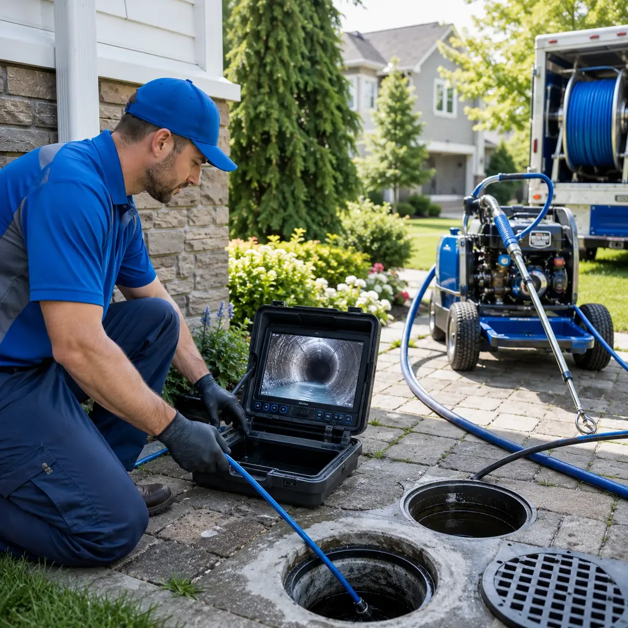 Outdoor drain cleaning professionals serving Scottsburg, IN